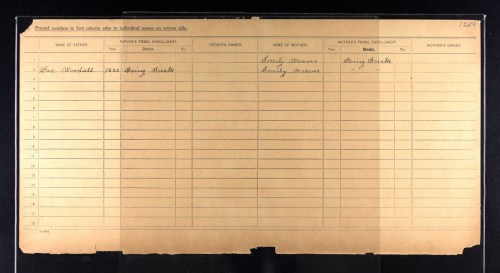 Mary Weaver Crittenden Dawes Census Card 2